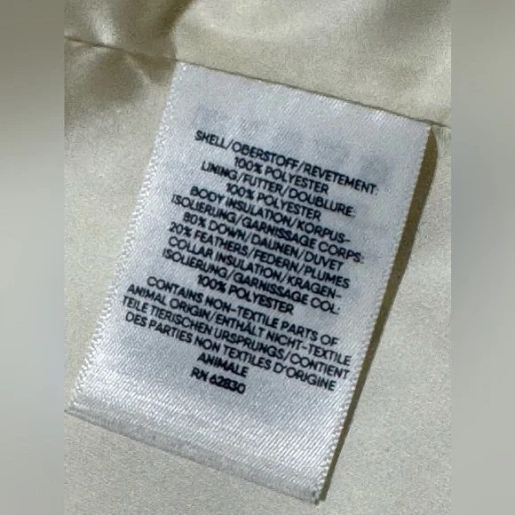 Lands End Vest Womens 1X White Down
Puffer Insulated Zip Up Outdoor Plus Size - Picture 7 of 11